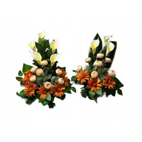  Mehrfarbige Friedhofsdekoration, 55 cm