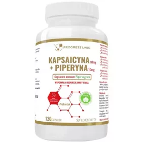   PROGRESS LABS Kapsaicin + Piperin 120 Kapseln - Unterstützung bei der Gewichtsreduktion