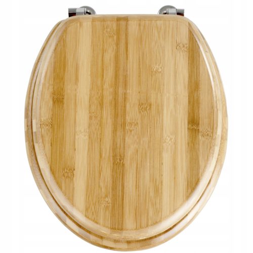  Wenko Bambus-Toilettensitz, Holztöne Braun und Beige