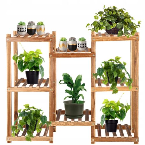  Springos Blumenständer 70 cm Holz