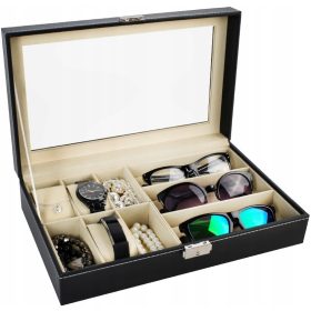  Malatec Schmuckkästchen 33,5x8x20,5 cm schwarz