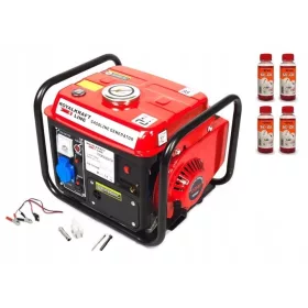 Tragbarer einphasiger Inox-Benzingenerator mit 1500 W