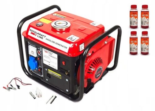 Tragbarer einphasiger Inox-Benzingenerator mit 1500 W