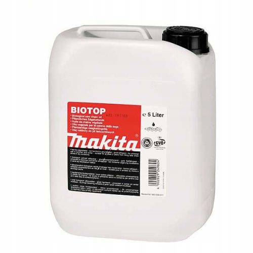 Öle für Rasenmäher, Traktoren und Freischneider Makita Biotop Kettenöl 980808611 5l