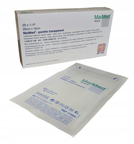 Steriler Transparentverband Porefix Transparent Steril 20x10 cm (25 Stück)