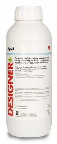 Designer 1L AGRII - Hochwirksames Silikon-Adjuvans für verbesserte Pflanzenschutzmittelhaftung