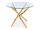  Signal GLAMOUR runder Tisch 90 x 90 x 75 cm Gold