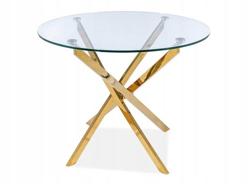  Signal GLAMOUR runder Tisch 90 x 90 x 75 cm Gold