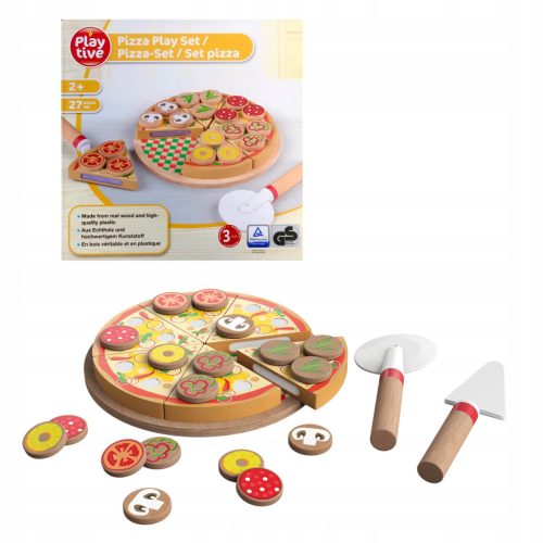  Playtive Holzpizza 27 Stück
