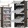  Ruhhy 12264 modulares Schuhregal 40 x 92 x 31 cm schwarz