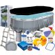 Bestway ovaler Rahmenpool 424 x 250 cm
