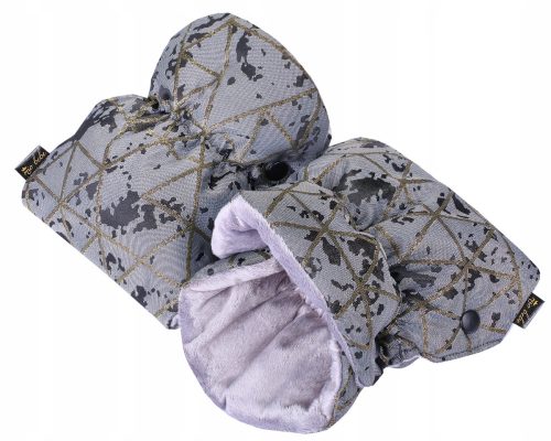  Mio bebe MUFFS Plüschhandschuhe für einen KINDERWAGEN, Dreiecke