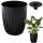  Blumentopf Lamela 35,6 cm x 30 x 35,6 cm Durchmesser 30 cm Kunststoff schwarz