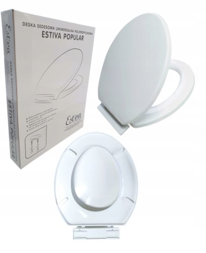 Estiva POPULAR Toilettensitz, weißes Polypropylen