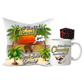  LUSTIGES GESCHENK FÜR EINEN PATEN, KISSEN + BECHER