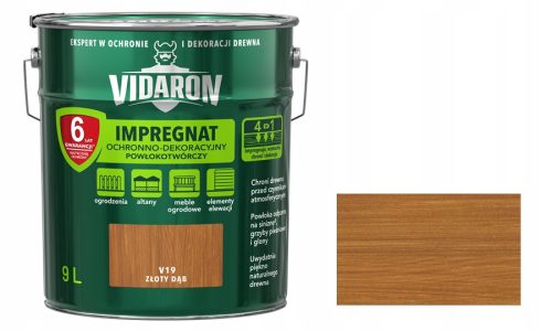 Vidaron V19 filmbildende Imprägnierung Goldene Eiche 9 l