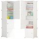  Timetrade Garderobe Kindergarderobe 39 x 147 x 37 cm weiß