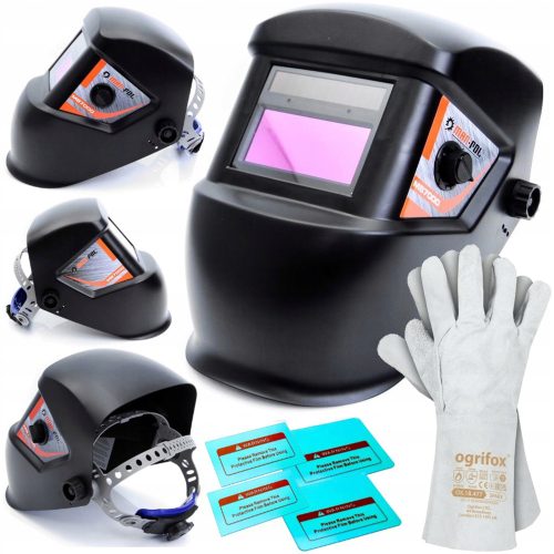 MAR-POL Schweißhelm mit automatischer Verdunkelung, schwarz M87000 + 2 weitere Produkte