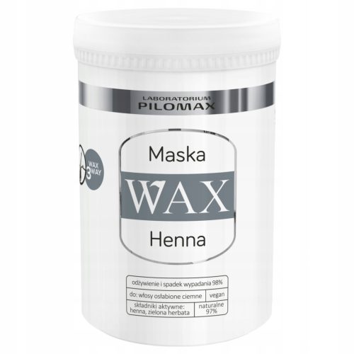 Intensive Regenerierende Henna Wax Haarmaske für Dunkles Haar und Kopfhaut, 480ml