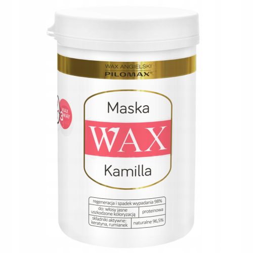 Kamilla Wax ColourCare Haarmaske für Blondierte Haare und Kopfhaut, 480ml