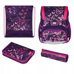  Herlitz Loop Plus Butterflies Schulranzen-Set
