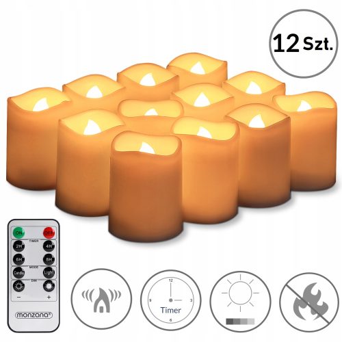 Kerzen Monzana LED-Kerze 12 Stk.