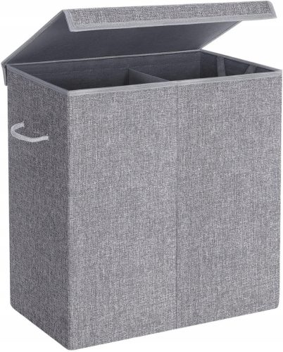 Wäschekörbe und -behälter Freistehender Wäschekorb Wide Decor 142l, Grau- und Silbertöne