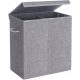 Wäschekörbe und -behälter Freistehender Wäschekorb Wide Decor 142l, Grau- und Silbertöne