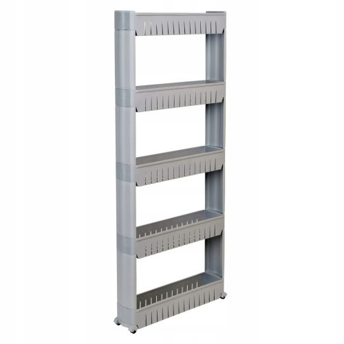  Gockowiak Badezimmerregal auf Rollen 54x132 cm, grau