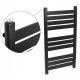 Komin-Expert Badheizkörper 365 W 445 x 970 mm weiß, schwarz, grau