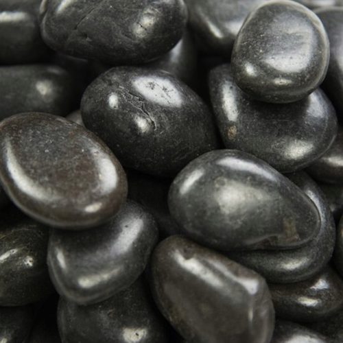 Kies und Steine Gartensteine schwarz 10 kg