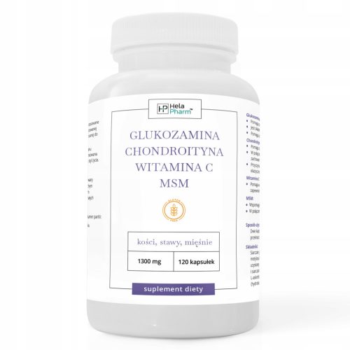 Glukosamin, Chondroitin, Vitamin C & MSM Kapseln von Hela Pharm®, 120 Stück