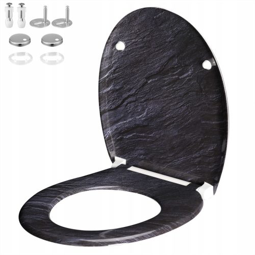 Toilettensitze Schreibtischstuhl Deuba 108927 Graphit Duroplast