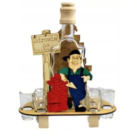  Geburtstagsgeschenk 18 30 40 Bauarbeiter Karaffe