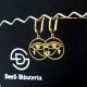  Eye of Horus Ra Ohrringe, 925er Silber, vergoldet