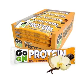 GO ON Proteinriegel Vanille, umhüllt von Schokolade, 24x50g