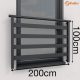 ALU BASIC Balkon Französisch 200cm Balustrade RAL