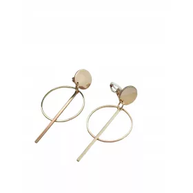  Goldene geometrische lange Blogger-Clips c83