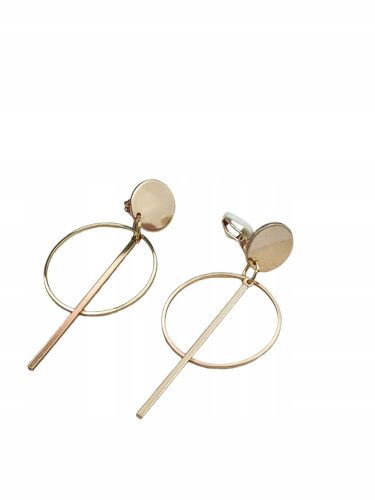 Goldene geometrische lange Blogger-Clips c83