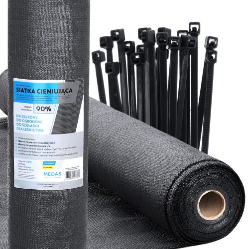 Schattiernetz für Zaun - GRAPHIT-SCHATTIERGEWEBE, UV-Maskierung 90 %, 1,5 x 25 m