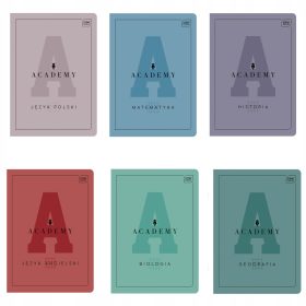  6X thematisches Notizbuch-Set A5 60 ACADEMY 90G