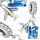  CHARMS Flugzeug Urlaub Reisekoffer Silber S925