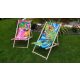 Sonnenliegen und Garten und Terrasse GRG Liegestuhl, mehrfarbiges Holz