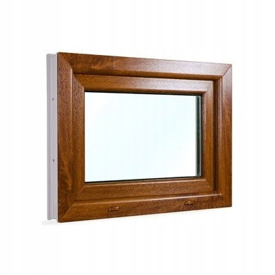 PVC-Fenster 100 x 50 kippbare Goldene Eichenfenster