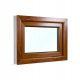 PVC-Fenster 100 x 50 kippbare Goldene Eichenfenster