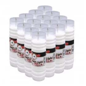 Paraffineinsätze für Kerzen Flamma Maxlight 17 cm 20 Stk.