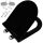 Aqui SLIM Toilettensitz, schwarzes Polypropylen