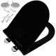 Aqui SLIM Toilettensitz, schwarzes Polypropylen