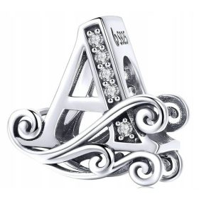  Charms Anhänger Buchstabe A Armbänder Silber S925