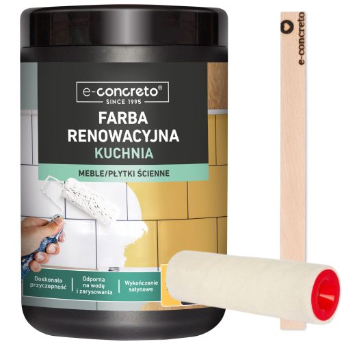Acrylfarbe für Holz, Möbel, E-Betonfliesen 1 l